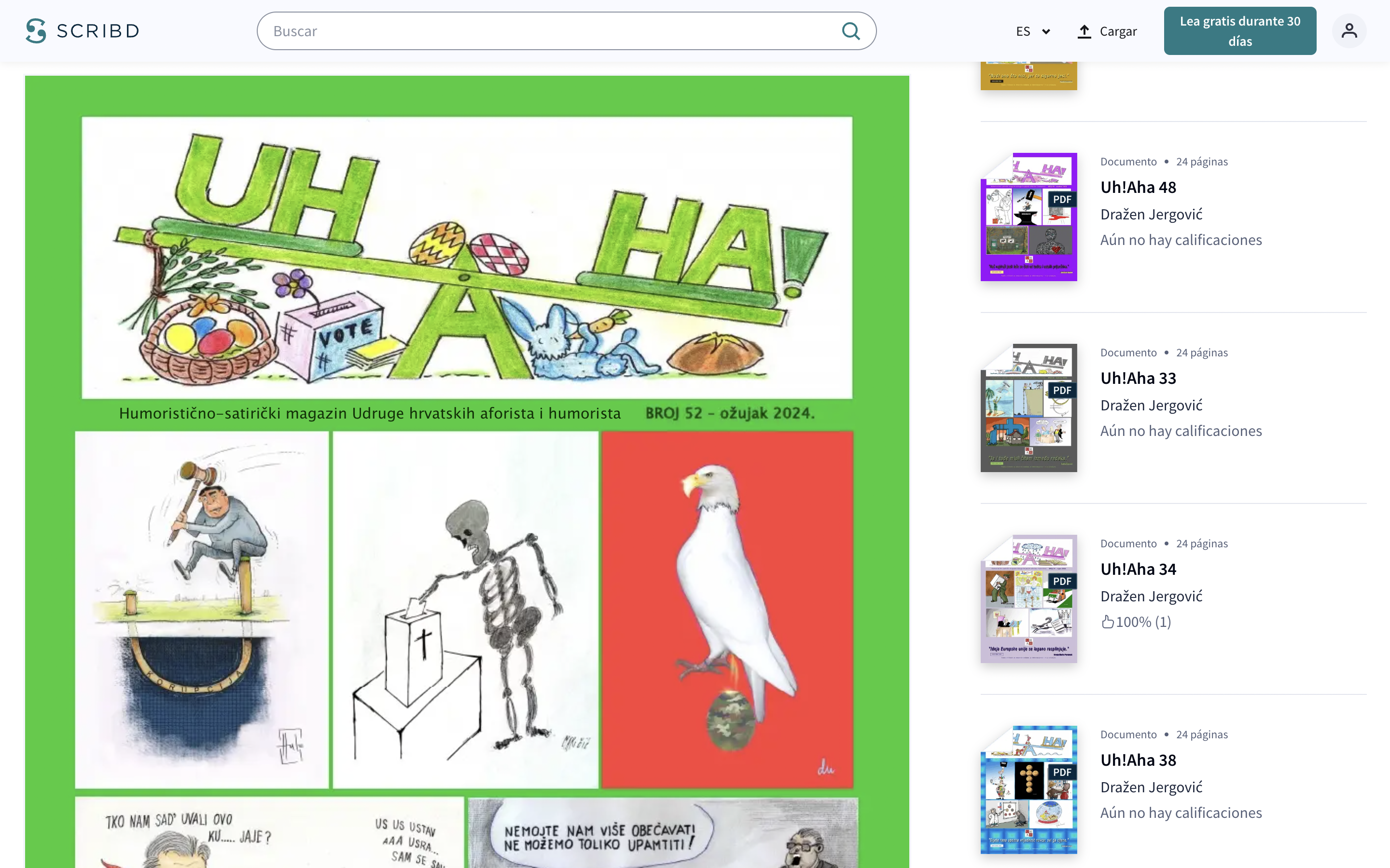 Revista "Uh¡Aha" No. 52 | Cracia 