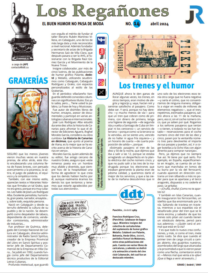 Suplemento "Los regañones" . No. 14 | Cuba