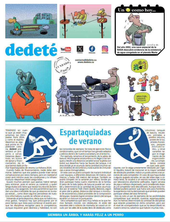 Suplemento "Dedeté" (26/05/24) | Cuba