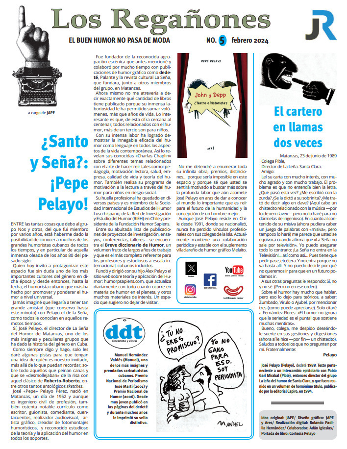 Suplemento "Los regañones" . No. 5 | Cuba 